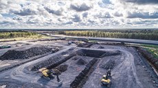 Probíhající stavba elektrárny Hanhikivi. Probíhající stavba elektrárny Hanhikivi.