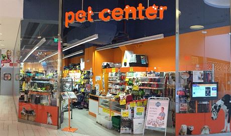 Prodejna Pet Center a brnnském Avion Shopping Parku.