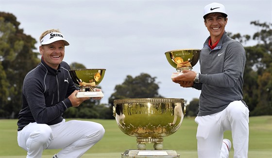 Sören Kjeldsen (vlevo) a Thorbjörn Olesen získali v 58. roníku Svtového...