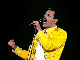 Freddie Mercury v roce 1986 bhem jednoho z koncert skupiny Queen