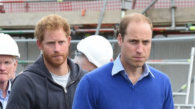 Princ Harry a princ William (Manchester, 23. z 2015)