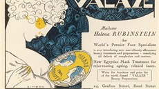 Reklama na kosmetiku Heleny Rubinsteinové z roku 1920