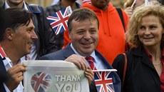 Arron Banks po červnovém referendu. Arron Banks po červnovém referendu.