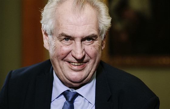 Prezident Milo Zeman pi rozhovoru pro MF DNES (7. prosince 2016)