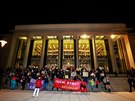 Iniciativa Chceme bydlet! uspořádala v centru Brna demonstraci kvůli situaci...