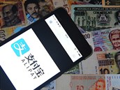 Mobilní platební aplikace Alipay. Mobilní platební aplikace Alipay.