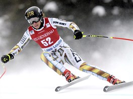 Ester Ledeck ve sjezdu v Lake Louise.