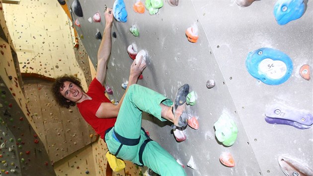 Adam Ondra na lezeck stn