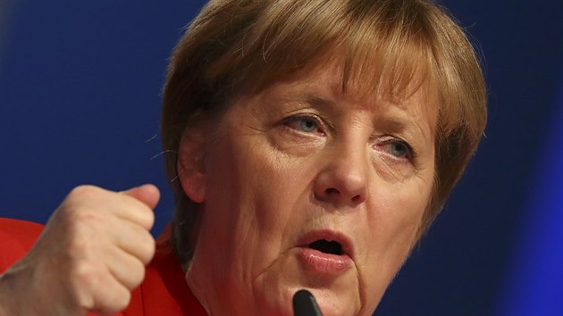 Nmecká kancléka Angela Merkelová na sjezdu CDU (6.12.2016)