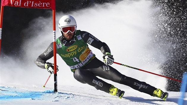 Thomas Fanara v obm slalomu ve Val dIsere.