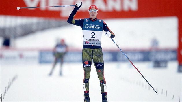 Nmeck sdruen Eric Frenzel slav vtzstv v Lillehammeru.