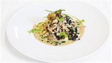 Houbový kuba z žampionů a lišek podle Jana Punčocháře, šéfkuchaře restaurace... Houbový kuba z žampionů a lišek podle Jana Punčocháře, šéfkuchaře restaurace...