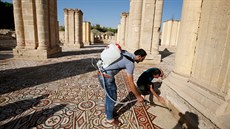 V Jerichu po osmdesáti letech odkryli vzácnou mozaiku v Hiámov paláci.