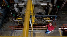 Ředitel Jablonecké energetické Petr Roubíček ve staré výtopně na Brandlu. Ředitel Jablonecké energetické Petr Roubíček ve staré výtopně na Brandlu.