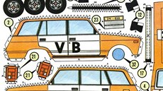Skládačka vozidla veřejné bezpečnosti Skládačka vozidla veřejné bezpečnosti
