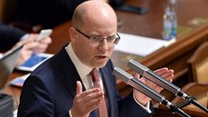 Premiér Bohuslav Sobotka ve Sněmovně Premiér Bohuslav Sobotka ve Sněmovně