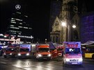 Berlínské námstí Breitscheidplatz po incidentu, kdy vjel nákladní automobil do...