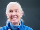 Jane Goodallov bhem pednky v posluchrn Prodovdeck fakulty UK v Praze