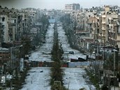 Snmek zdevastovanho Aleppa z bezna 2015