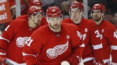 Tomáš Tatar z Detroitu právě vstřelil hattrick v utkání s Anaheimem. Tomáš Tatar z Detroitu právě vstřelil hattrick v utkání s Anaheimem.