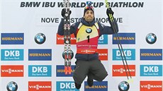 Martin Fourcade si uívá tetí triumf v Novém Mst na Morav. Byl nejlepí i v...