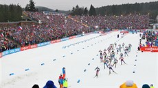 TO JE ATMOSFÉRA. Hromadný závod biatlonistů v Novém Městě na Moravě před... TO JE ATMOSFÉRA. Hromadný závod biatlonistů v Novém Městě na Moravě před...