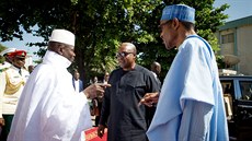 Gambijský prezident Yahya Jammeh pijímá lídry západoafrických zemí (13....