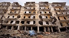 Z kdysi honosných budov po bombardování zbyly jen ruiny. Takto nyní vypadá... Z kdysi honosných budov po bombardování zbyly jen ruiny. Takto nyní vypadá...