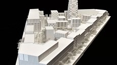 Model budoucí tvrti - návrh studia Chybik+Kristof Architects & Urban Designers