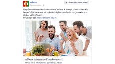 Falešná reklama na přechod na nové bankovnictví. Falešná reklama na přechod na nové bankovnictví.