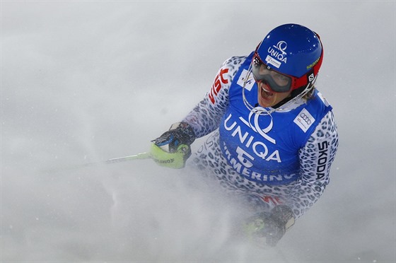 Veronika Velez Zuzulov v cli slalomu v Semmeringu.