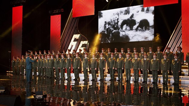 Rusk pveck soubor Alexandrovci, jeho lenov zahynuli v nedli 25. prosince pi leteck katastrof nedaleko Soi, na nedatovan fotografii