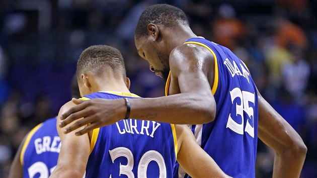 Stephen Curry a Kevin Durant, parci z Golden State