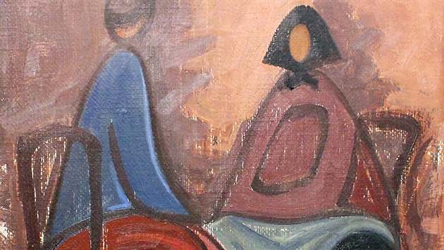 Nejcennj pltno trutnovsk galerie obraz V rov svtnici od Josefa apka.