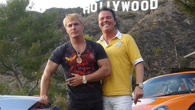Princ Oliver von Anhalt a jeho nevlastn bratr princ Marcus von Anhalt (Los Angeles, 3. dubna 2007)