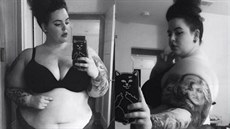 Tess Holliday není úpln spokojená se svou postavou po porodu.