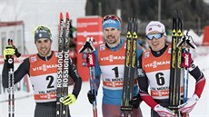 Sergej Usťugov (uprostřed) ovládl sprint v rámci Tour de Ski, vlevo je druhý... Sergej Usťugov (uprostřed) ovládl sprint v rámci Tour de Ski, vlevo je druhý...