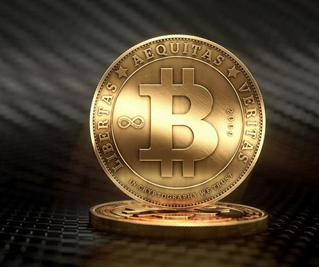 Logo digitální mny bitcoin