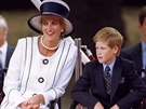 Princezna Diana a její syn princ Harry (Londýn, 19. srpna 1995)