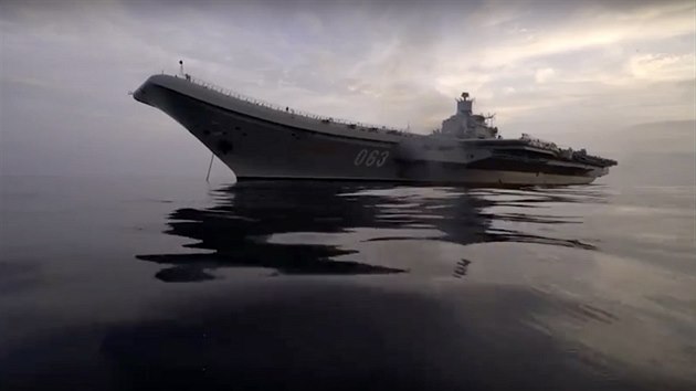 Rusk letadlov lo Admirl Kuzncov u beh Srie (4. ledna 2017)