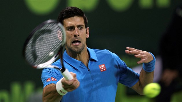 Novak Djokovi ve tvrtfinle turnaje v Dauh.
