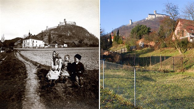 Pohled na Bezdz kolem roku 1895 a dnes