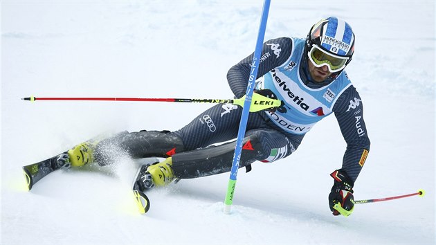 Manfred Mlgg  ve slalomu v Adelbodenu.