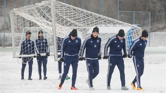 Zlnt fotbalist na prvnm trninku v roce 2017