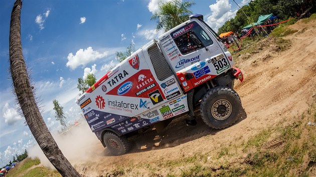 Ale Loprais na Rallye Dakar 2017.