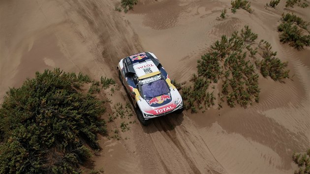 Stphane Peterhansel na trati Rallye Dakar 2017.