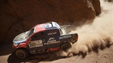 panlský závodník Nani Roma ve tetí etap Rallye Dakar.