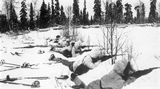 Zimní válka 1939/40, fintí lyai v palebné pozici