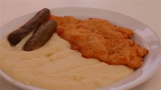 Jídelna Cejl-on - kuřecí řízek s bramborovou kaší Jídelna Cejl-on - kuřecí řízek s bramborovou kaší