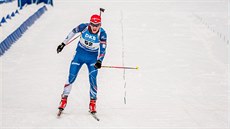 ZA IVOTNÍM VÝSLEDKEM. Adam Václavík projídí cílem sprintu v Oberhofu, ve...